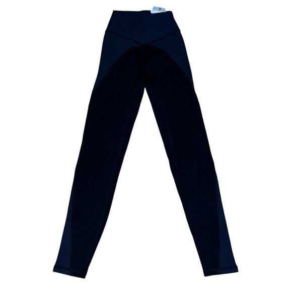 Aerie Offline Goals 7/8 Ribbed Leggings Sz Small Womens Black Workout Active Leg - Picture 2 of 16